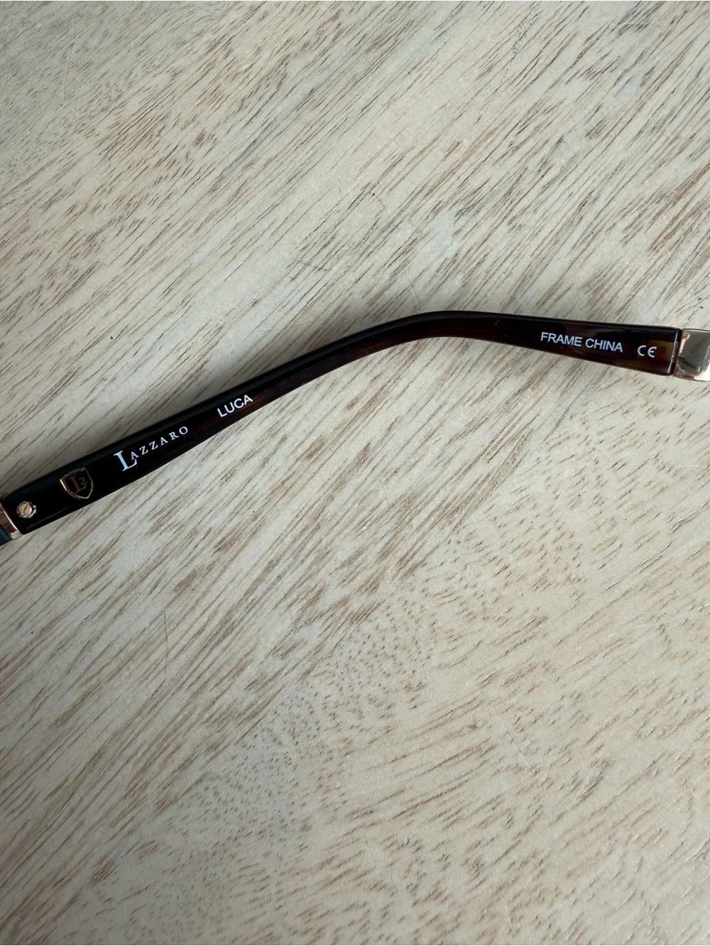 Lazzaro Black/Tortoiseshell Rectangle Eyeglass Frames New, Clear lens